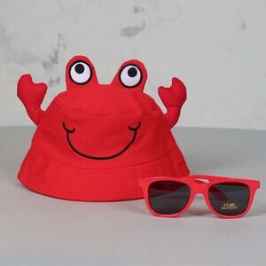 So Dorable Crab Bucket Hat Sunglasses Set